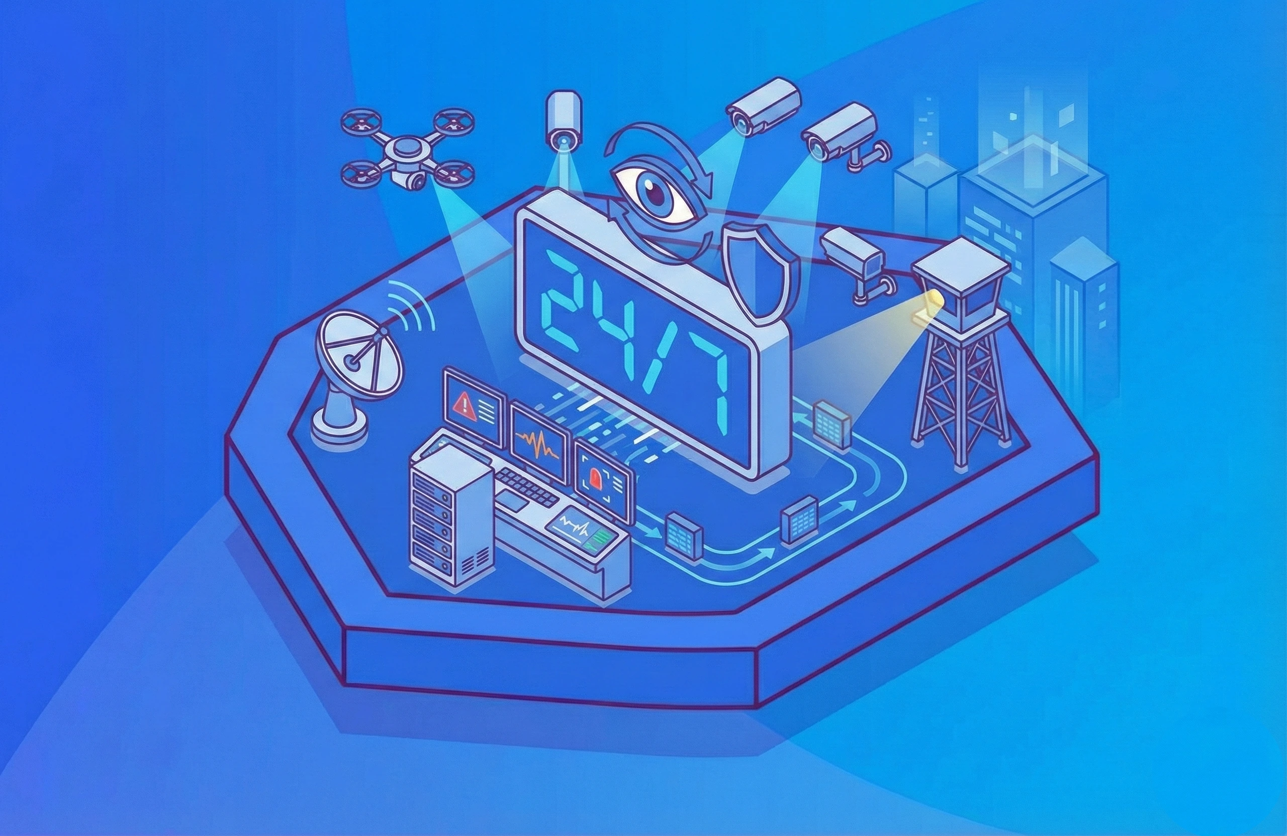 Surveillance continue 24/7